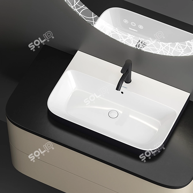Duravit Happy D.2 Plus Vanity Set 3D model image 3