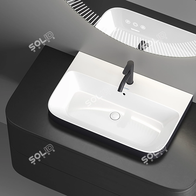 Duravit Happy D.2 Plus Vanity Set 3D model image 8