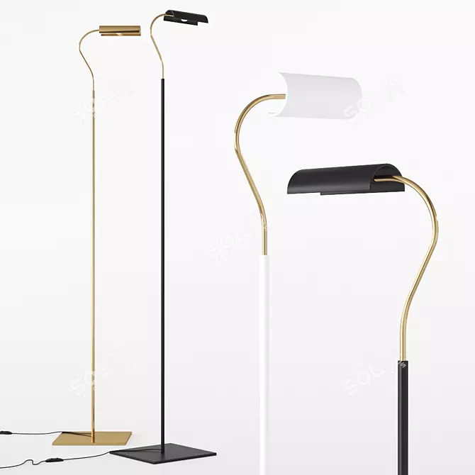 Timeless Design: U.F Flex LED Floor Lamp 3D model image 1