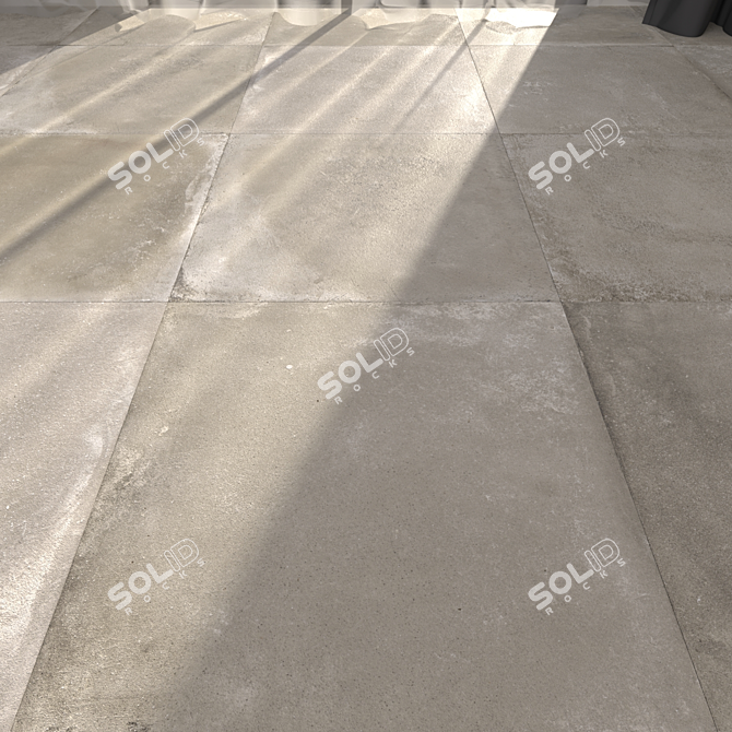  Backstage Tan 60x60: Multi-Texture Floor Tiles 3D model image 1