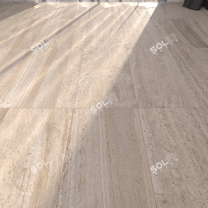 Floor Navona Honey Vein: HD Textured 30x60 Multi-texture Tiles 3D model image 1