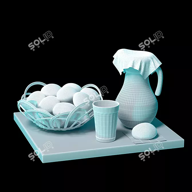 Ethereal Moments: Captivating Still Life 3D model image 3