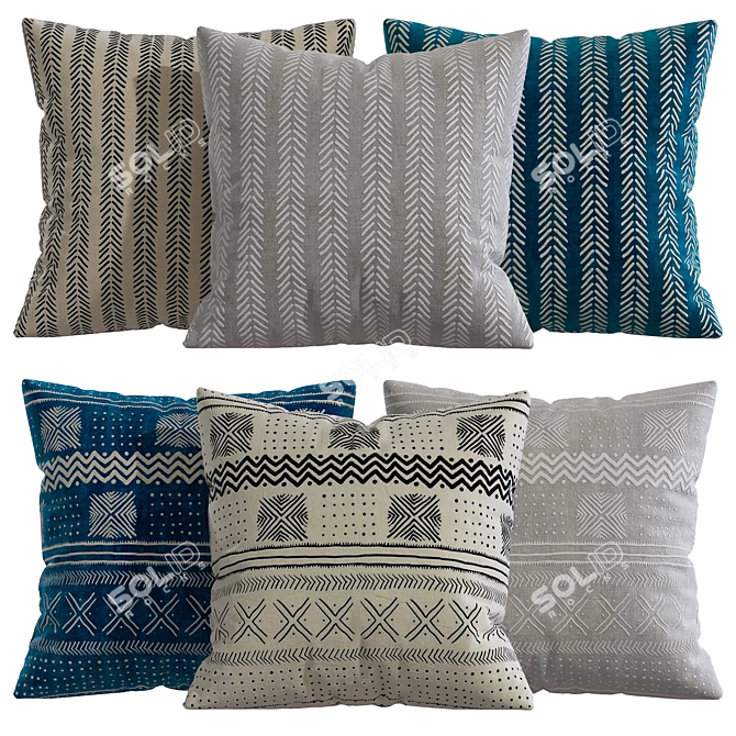 Stylish Pillow Decor for Your Home 3D model image 1