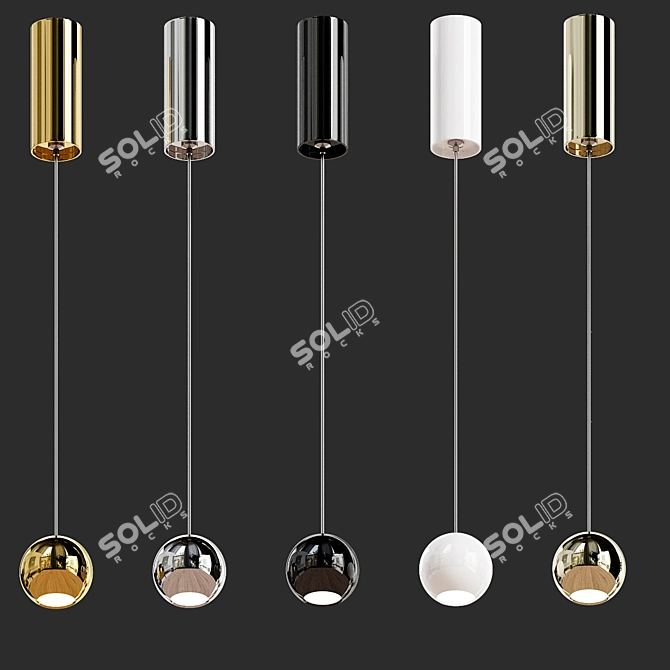 Elegant Maytoni Harmat Lighting 3D model image 3