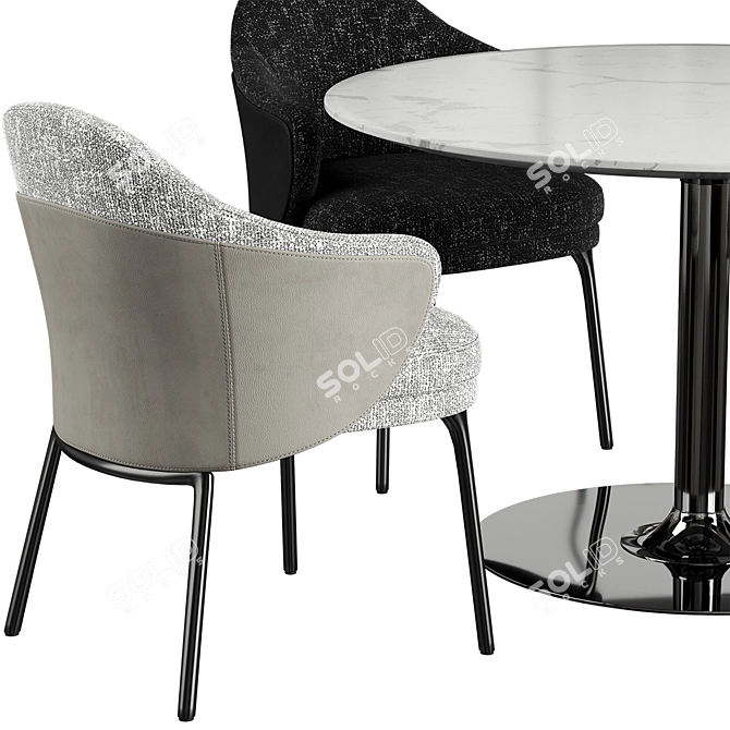 Minotti Angie Dining Oliver Dining Table 3D model image 3