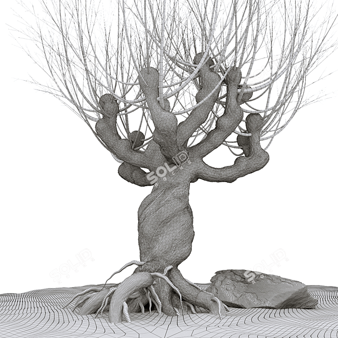 Rattlesnake Willow 3D Model 3D model image 5