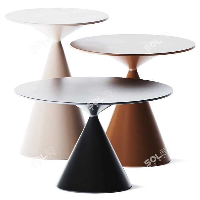 Sleek Musette Coffee Tables 3D model image 5