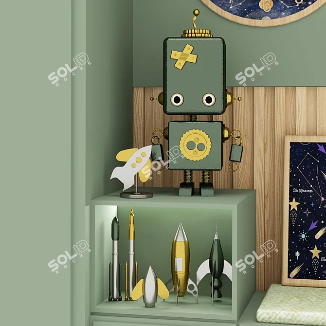 RoboFurn Set: Versatile Robot and Furniture Combo 3D model image 4