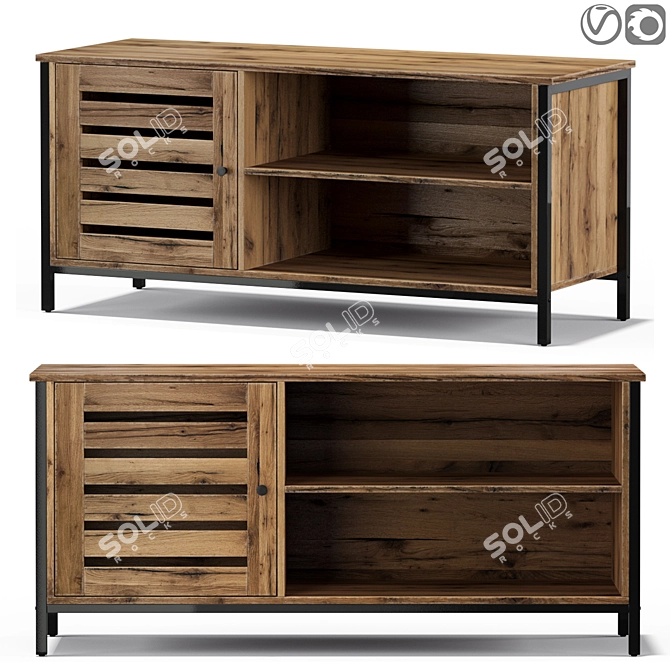 Vasagle Premier TV Stand 3D model image 1