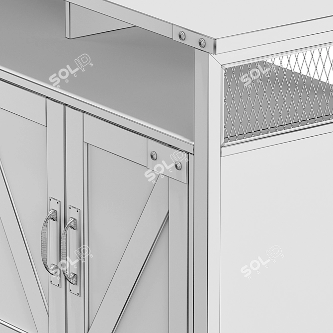 Modern Polygons Vasagle ULTV047B01 3D model image 3