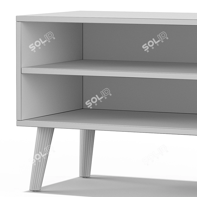 Sleek Modern TV Stand 3D model image 5