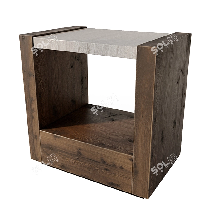 Caracole Modern Nightstand | Bedside Table 3D model image 3