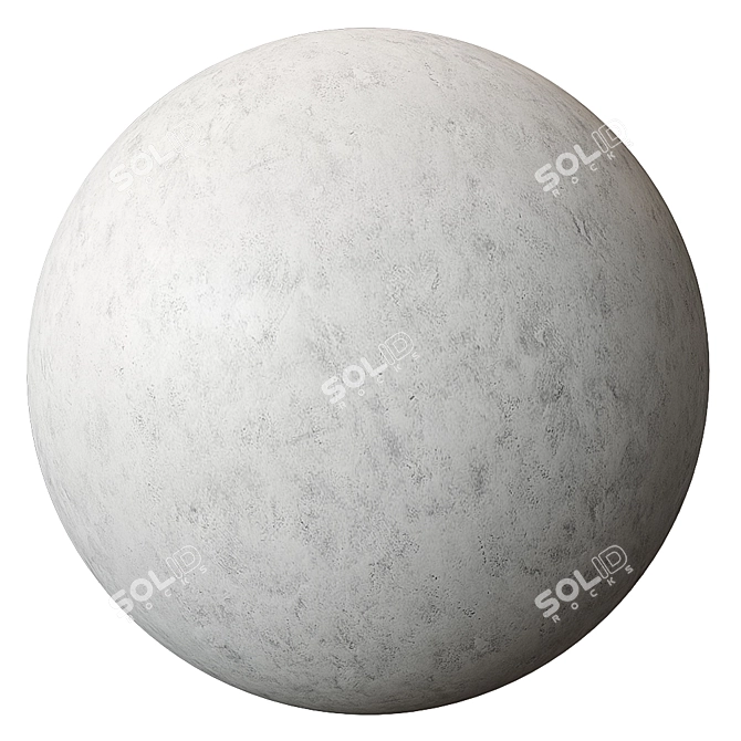 Spherical Plaster Texture Kit 3D model image 3