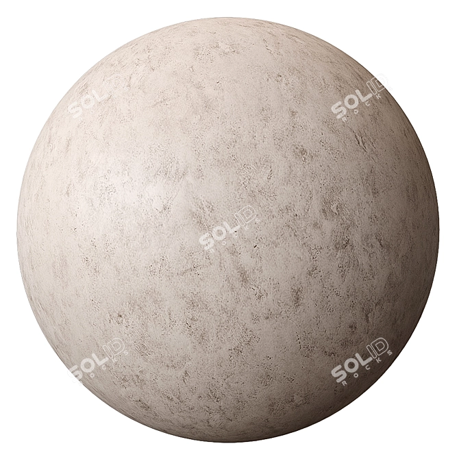 Spherical Plaster Texture Kit 3D model image 4