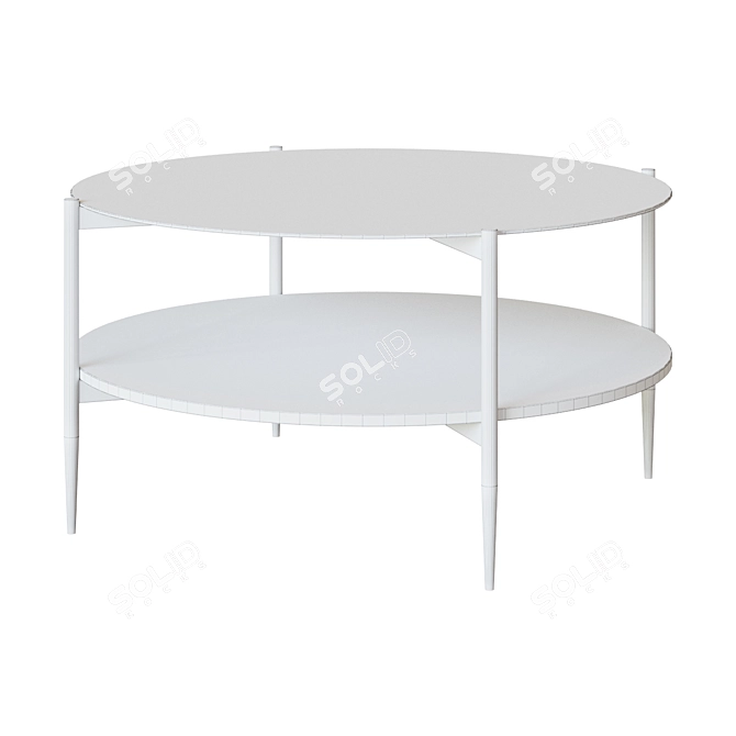 Kamilah Round Coffee Table 3D model image 2