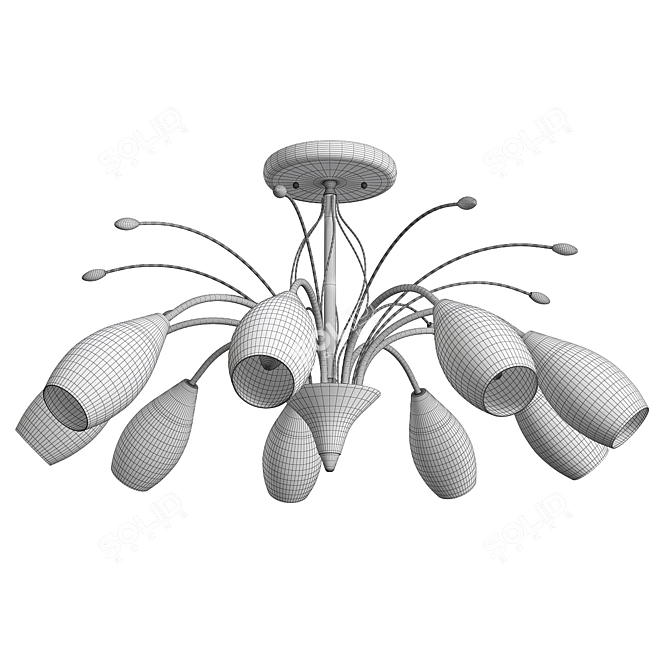 Elegant Eurosvet 22080 Chandelier 3D model image 2