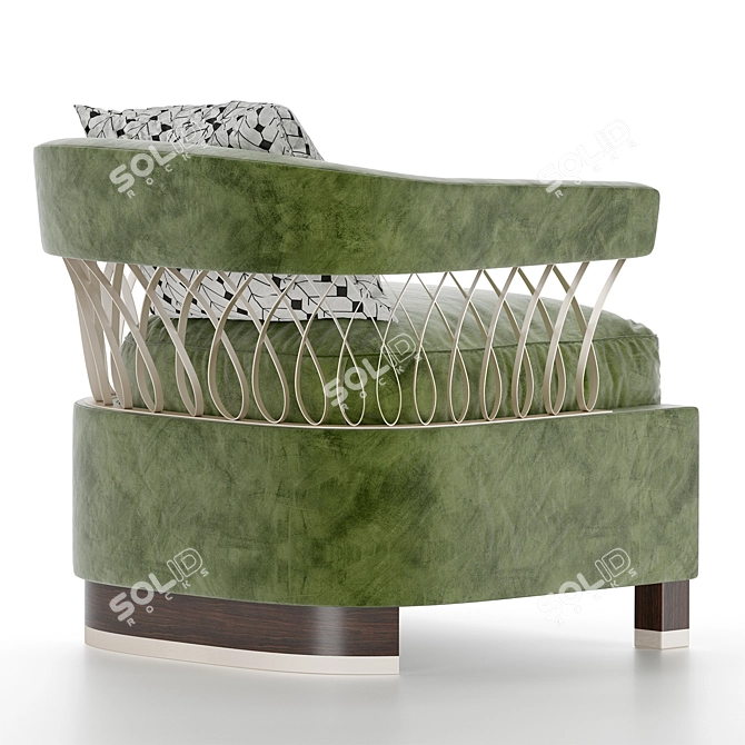 Sleek and Stylish Loop De Loo Chair 3D model image 3