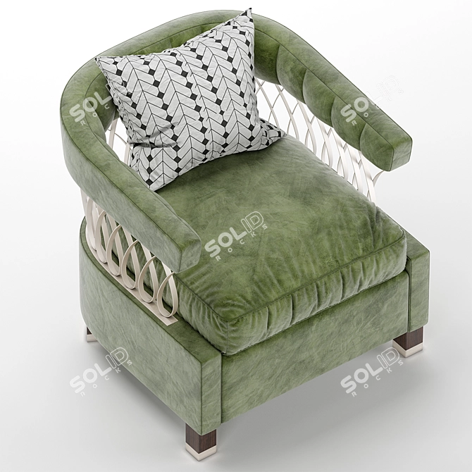 Sleek and Stylish Loop De Loo Chair 3D model image 4