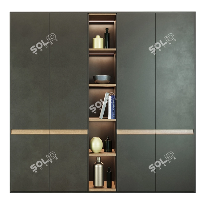 Hulsta Design F Wardrobe: German Craftsmanship at its Finest 3D model image 2