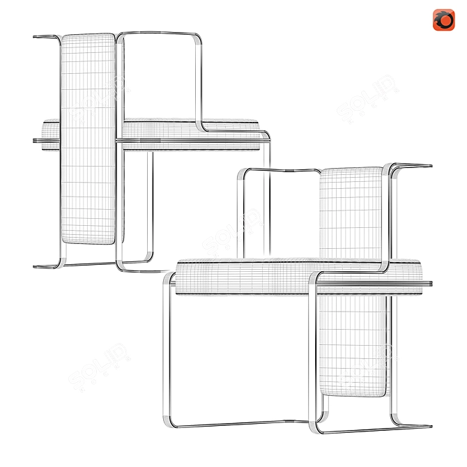 Modern Jarman Dining Chair 3D model image 1