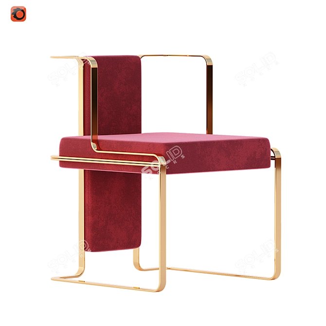 Modern Jarman Dining Chair 3D model image 7