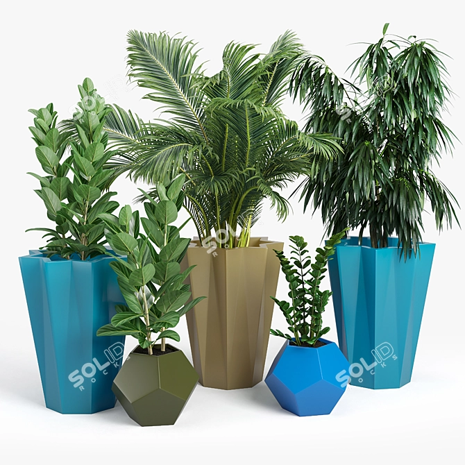 Siro Modern Planter: Stylish Design for Indoor or Outdoor Use 3D model image 1