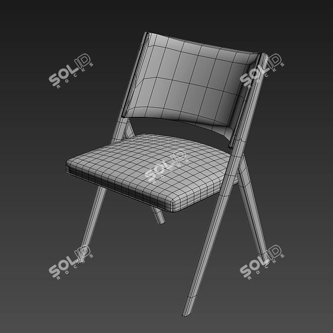 Italian Contemporary Chair: Chair Ipa 3D model image 3