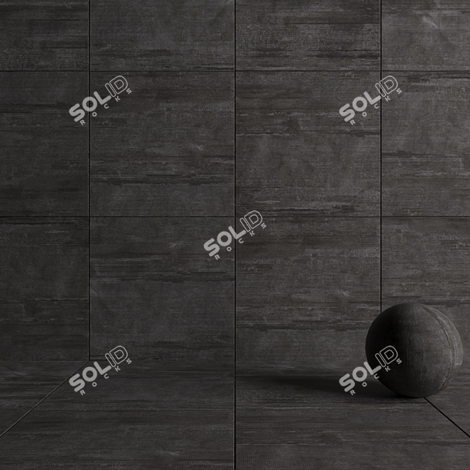 Flaviker Hangar Coal 120x120: Versatile Multi-Texture Floor 3D model image 4