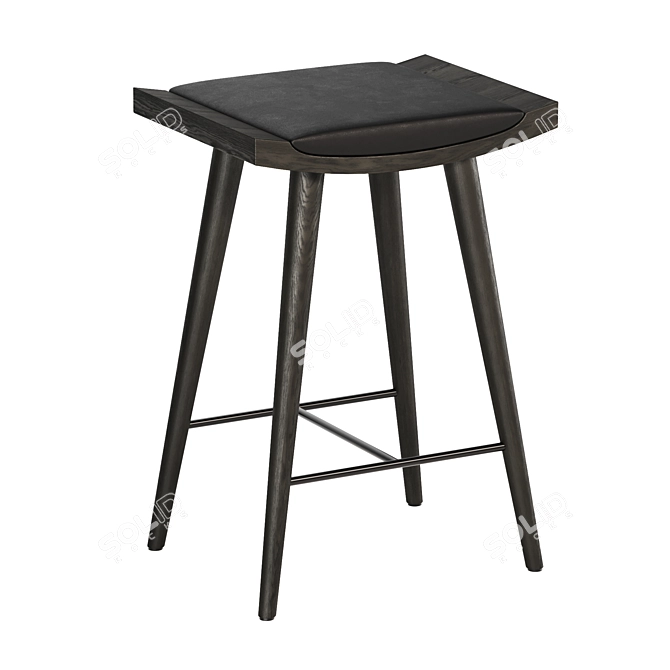 Sleek Slettvoll Mano Barstool 3D model image 1
