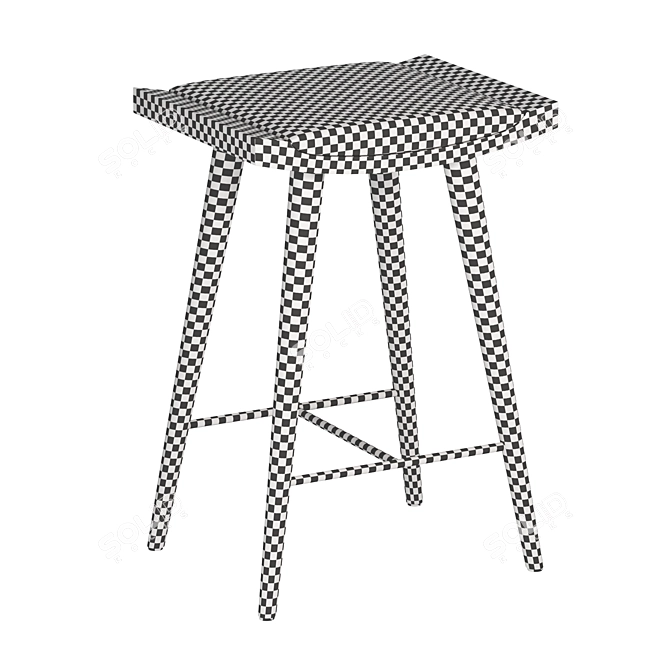 Sleek Slettvoll Mano Barstool 3D model image 2
