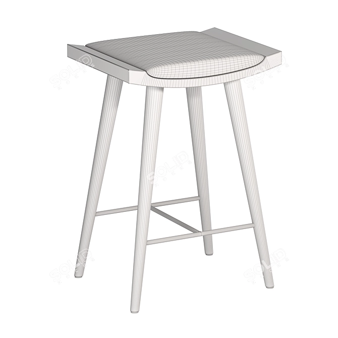 Sleek Slettvoll Mano Barstool 3D model image 3