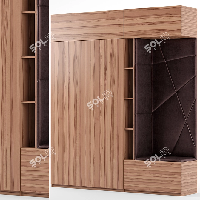 Modern Hallway Set with Height 2800mm & Width 2400mm 3D model image 1