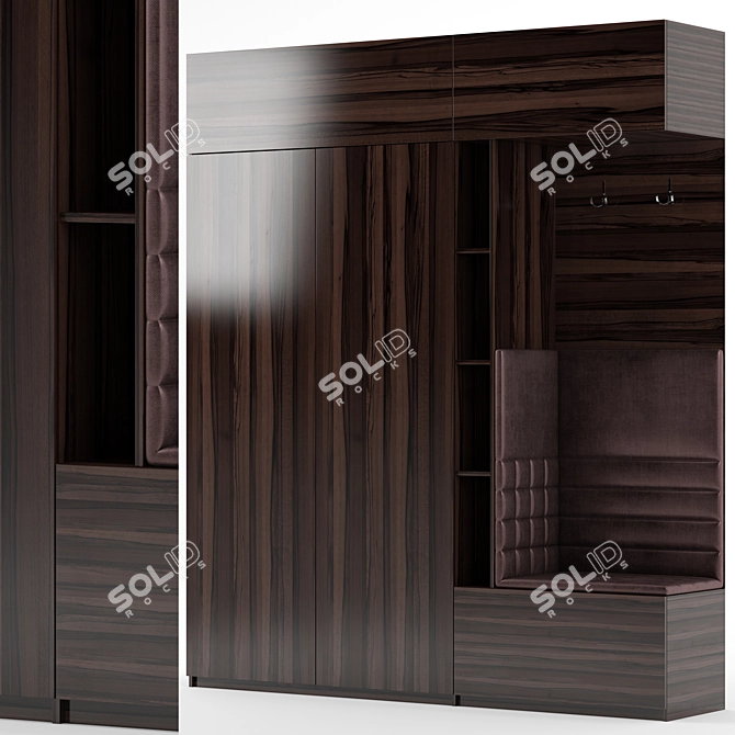 Modern Hallway Set with Height 2800mm & Width 2400mm 3D model image 2