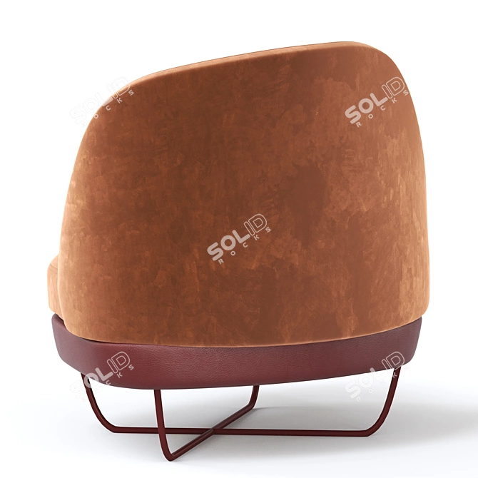 Elegant Bixib Armchair 3D model image 4