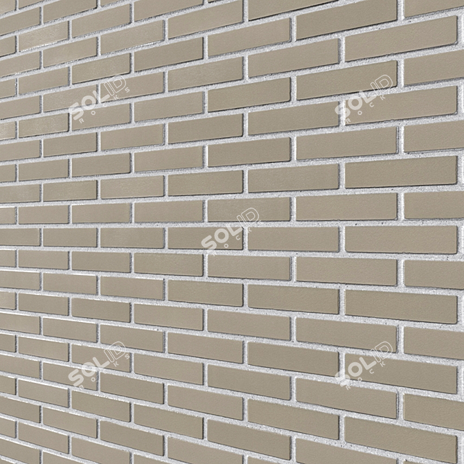 R800NF Clinker Tiles: Unique Textured Design 3D model image 1