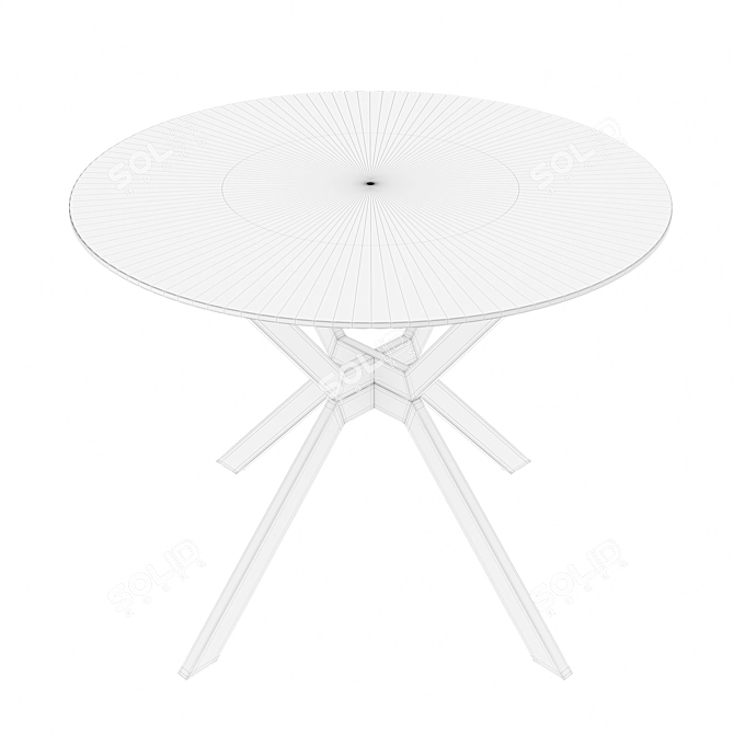 Scandi Chic Dining Table 3D model image 2