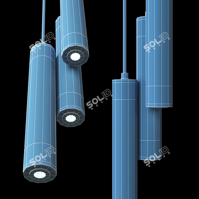 Elegant Nefas Lamp: Modern Design 3D model image 2