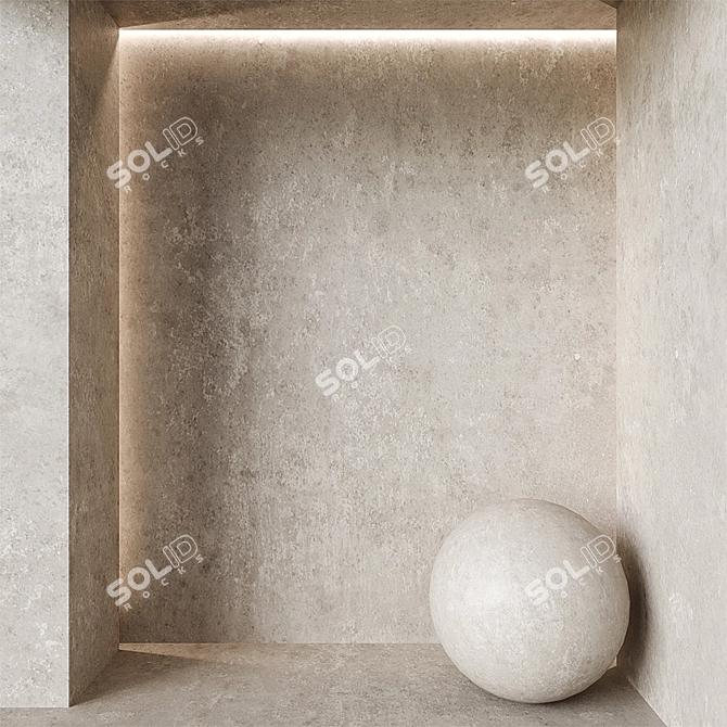  Seamless Plaster Textures: PANTONE Shades 3D model image 1