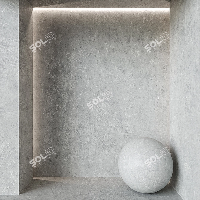  Seamless Plaster Textures: PANTONE Shades 3D model image 3