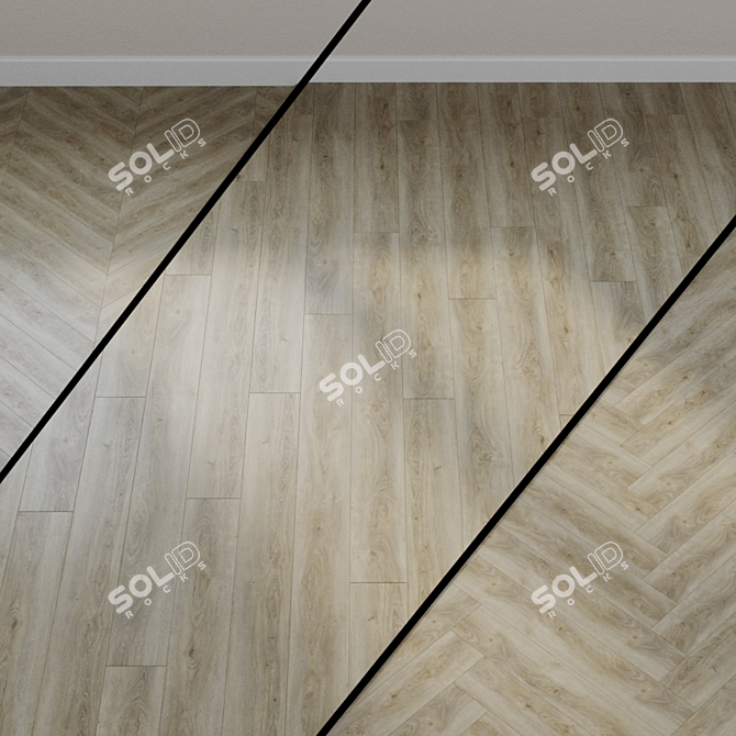 Ter Hurne Comfort Oak: Elegant Gray-Beige 3D model image 1