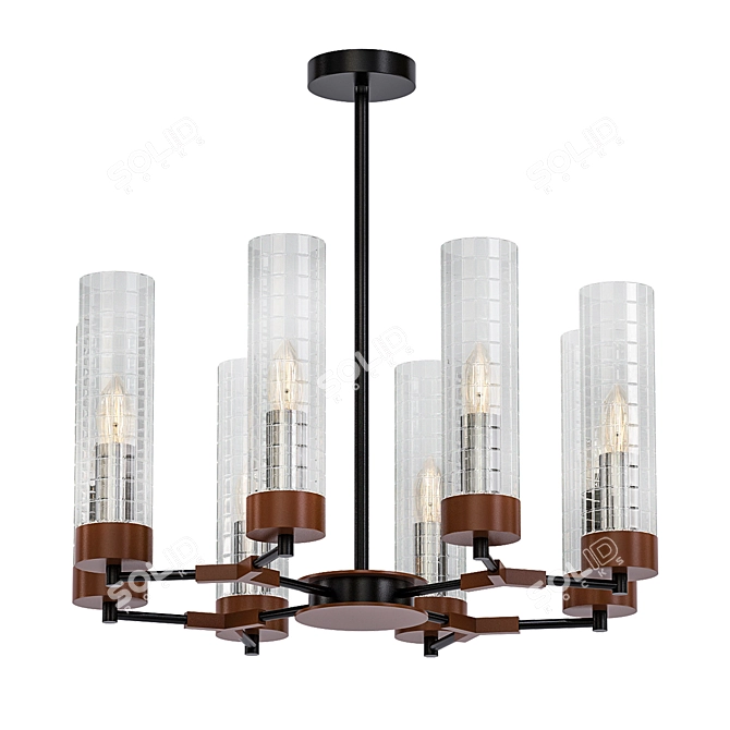 Elegant Otes Chandelier 3D model image 1