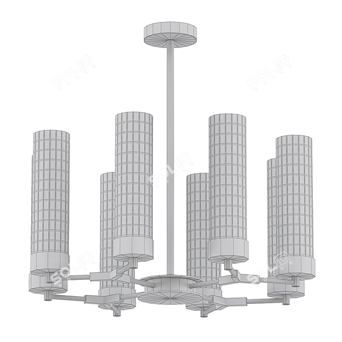 Elegant Otes Chandelier 3D model image 2