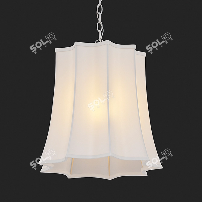 Regal Peter Crown Hanging Light 3D model image 2