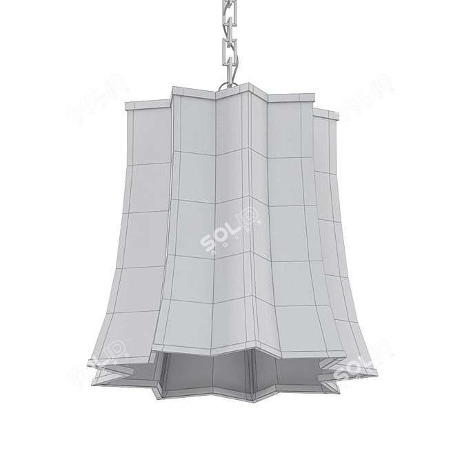 Regal Peter Crown Hanging Light 3D model image 3