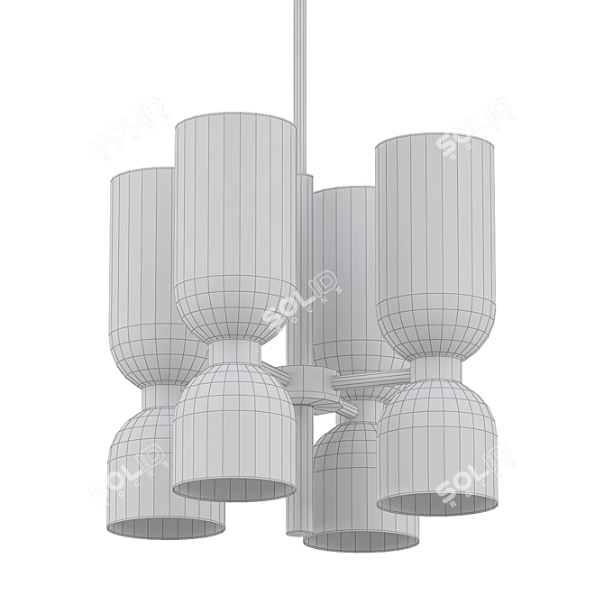 Elegant Edie Chandelier: Illuminate with Style 3D model image 2