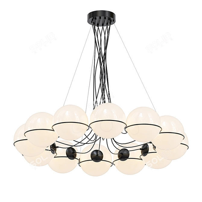 Elegant Sarfatti 2109 Chandelier 3D model image 1
