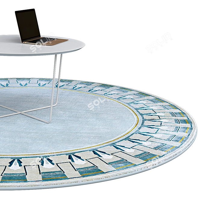 Elegant Circular Rugs | No. 158 3D model image 2