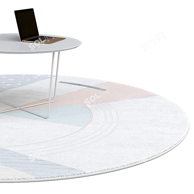 Elegant Circle Rugs | No. 163 3D model image 2