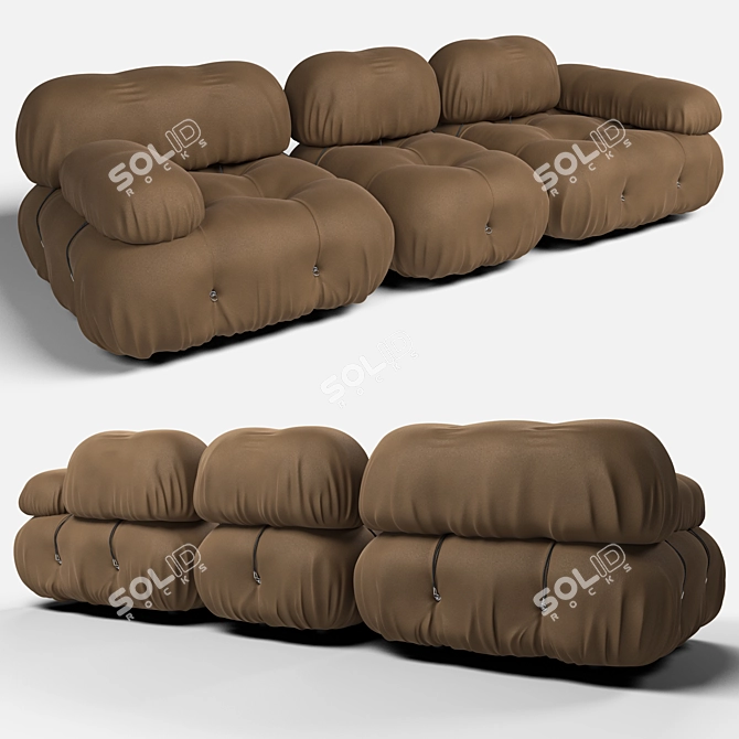 Versatile Camaleonda Sofa: Customizable & Stylish 3D model image 1