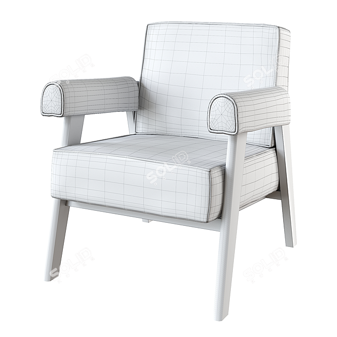 Eichholtz Chair Milo: Modern Designer Seating 3D model image 5